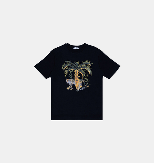 Cotton Jersey Jungle-print T-shirt