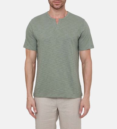 Casual V-neck Regular-fit T-shirt