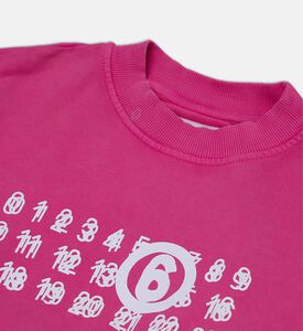 سويت شيرت قصير بطبعة أرقام