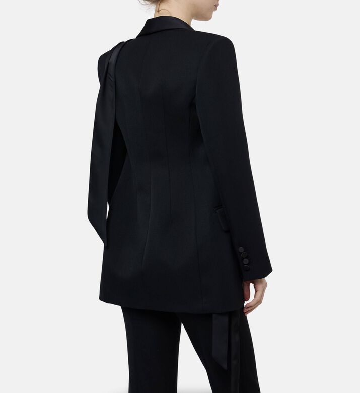 The Attico Long-sleeve Side-detail Jacket, Model View