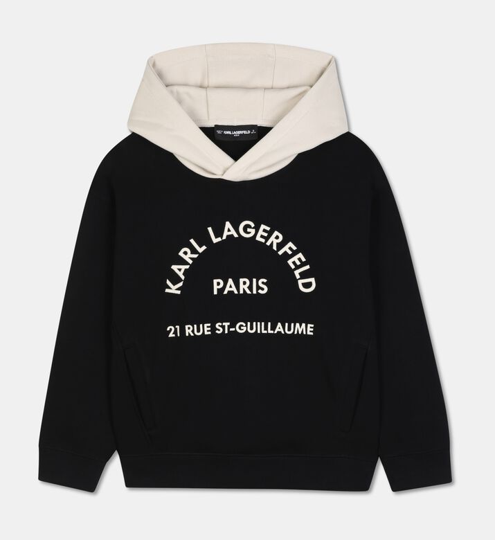 Karl Lagerfeld Contrast-hood Logo Hoodie, Packshot View