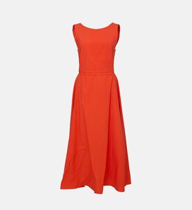 فستان مفتوح من الخلف بربطة عنق