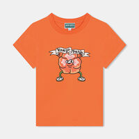 Flower Logo Printed Jersey T-shirt