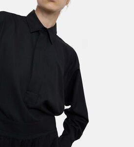 Plan C Button Closure Long-sleeve Shirt, Model View