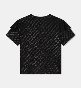 Flounce Short-sleeve All-over Print T-shirt