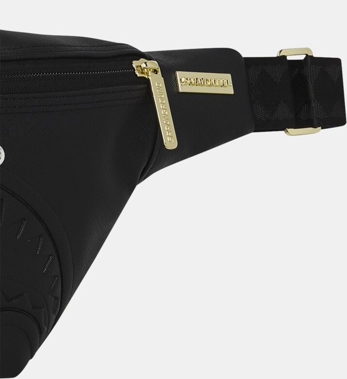 Sprayground Cream Motif Side Drip Pouch, Packshot View