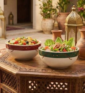 Silsal Fares Salad Bowl, Red, Packshot View