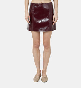 تنورة نوكس جلد لامع