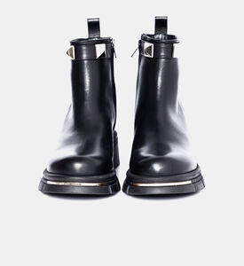 Leather Studded Ankle Boots Leather Studded Ankle Boots