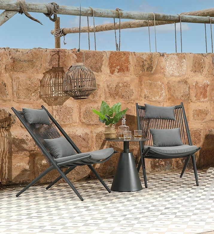 Wallice Armchair Side-table Set