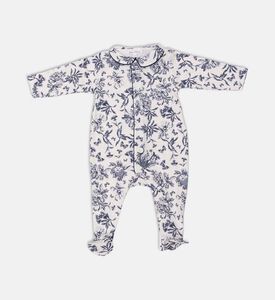 Toile De Jouy Blue-inspired Print Pajamas