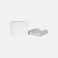Wooden Square Coaster 4-piece Set 11 Cm