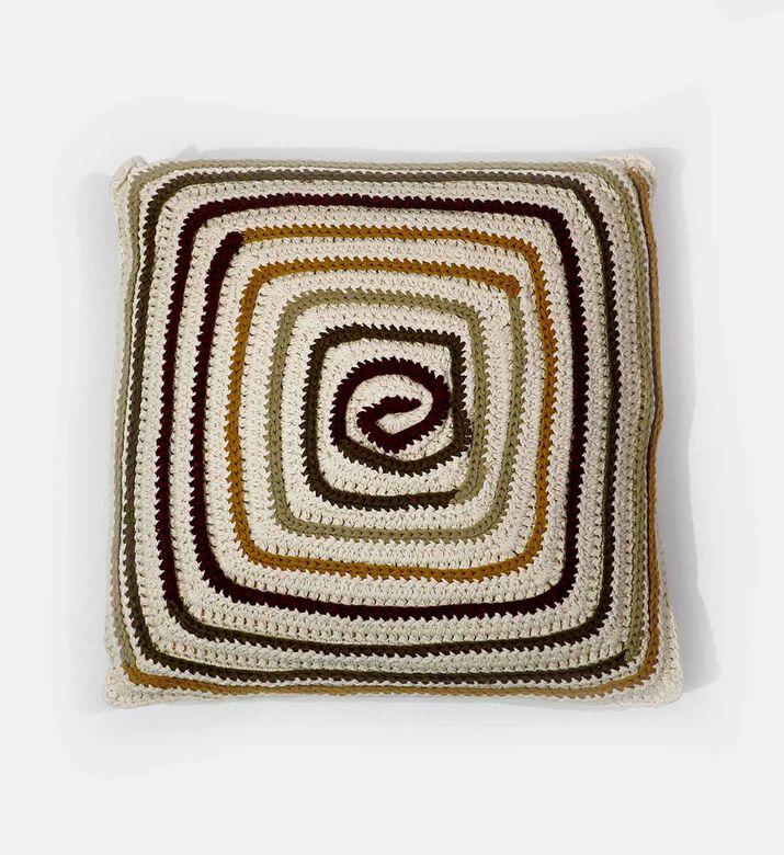 Home Deco and More Fleming Cotton Square Cushion, Packshot View