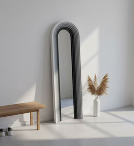 Home Deco and More Dorian Mango Wood Wall Mirror, Packshot View