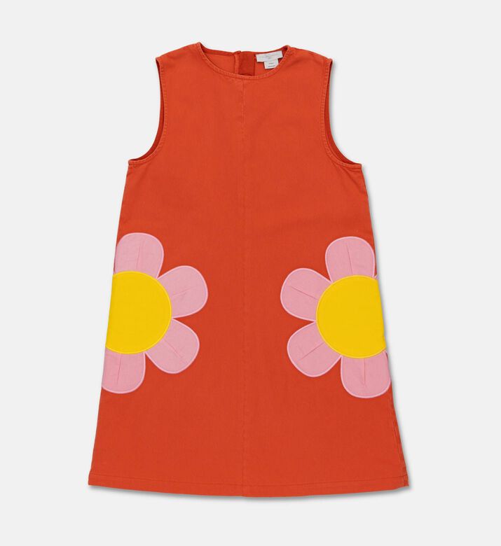 Stella McCartney Flower Appliqu&eacute; Woven Dress, Packshot View