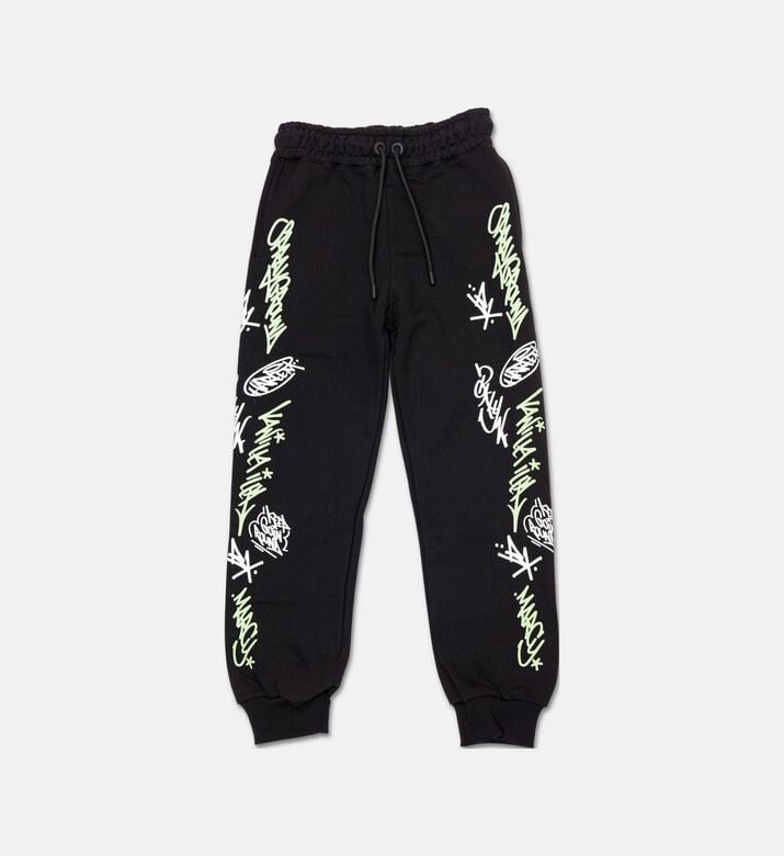 Sprayground Glowing Script Pattern Joggers, Packshot View