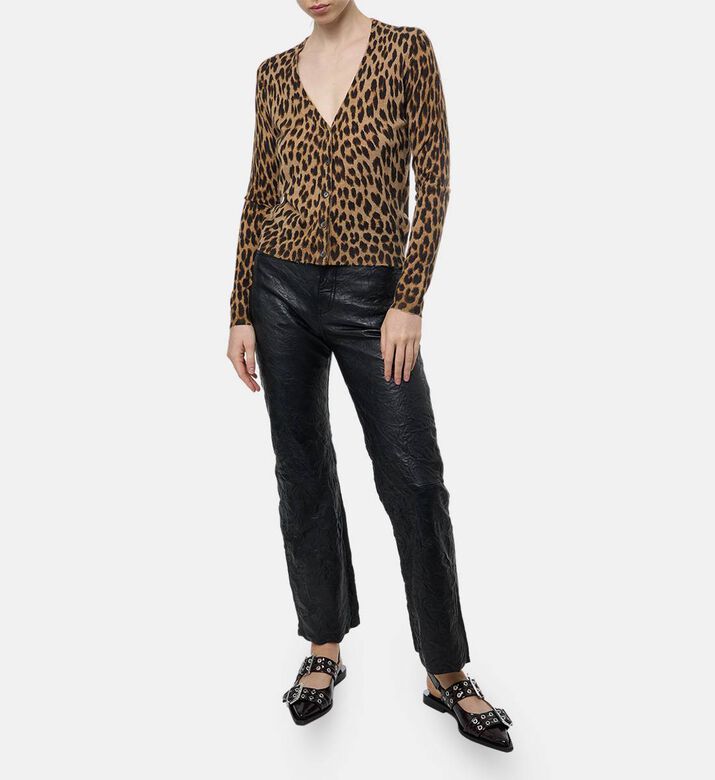 Zadig et Voltaire Leopard-print V-neck Cardigan, Model View