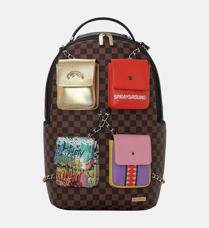 Sprayground Backpack Canvas Painted Paris, Packshot View