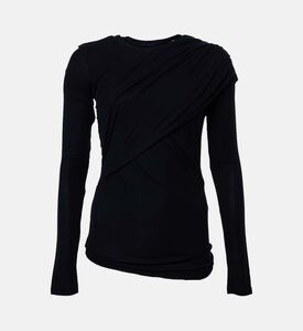 Isabel Marant Dressi Draped Stretched-jersey Top, Packshot View