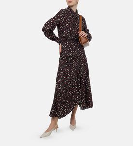 Isabel Marant Polka-dot Print Flared Skirt, Model View