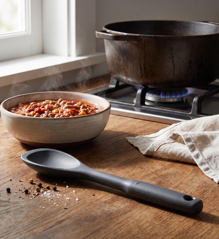 Oxo Peppercorn Silicone Cooking Spoon, Model View