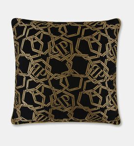 Philipp Plein Chain Design Pillowcase, Black, 40x40-cm, Packshot View