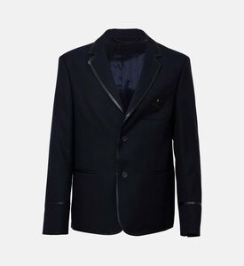 Embroidered Logo-detail Structured Blazer