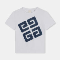 Embroidered Denim Cotton T-shirt