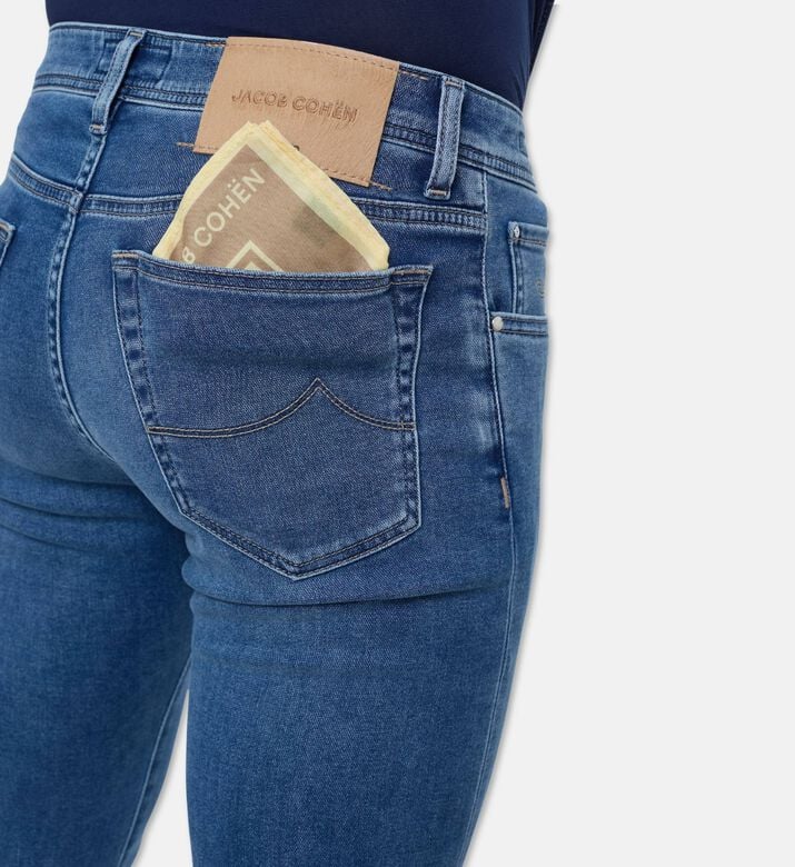 Jacob Cohen Washed Regular-fit Jeans, Blue, 36, Model View