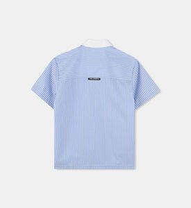 Striped Pattern Short-sleeve Shirt