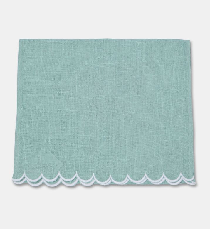 Home Deco and More Adelina Scalloped Design Table Runner, Packshot View