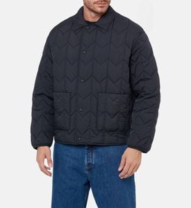 Maison Kitsune Quilted Design Long-sleeve Blouson, Model View Maison Kitsune Quilted Design Long-sleeve Blouson, Model View