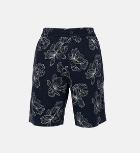 Floral-print Elasticated Waistband Shorts