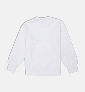 سترة برقبة دائرية بتصميم عيون جاحظة