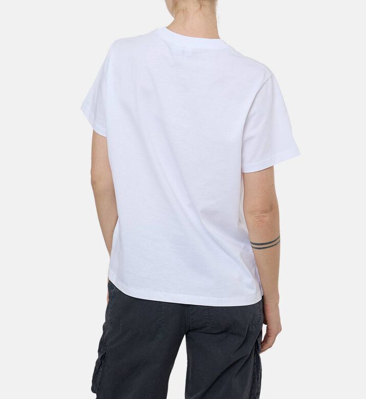 Ganni Cherry-print Regular-fit T-shirt, Model View