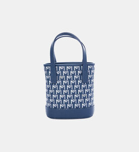 Monogram-print Bucket Bag