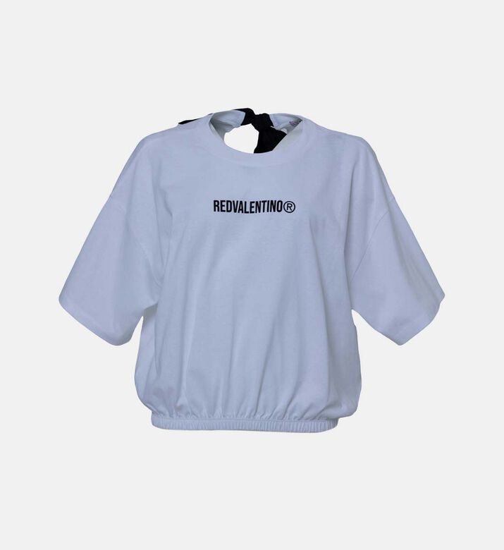 Logo-printed Elastic Cotton Shirt