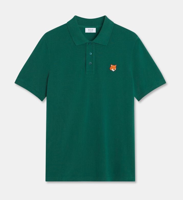 Maison Kitsune Polo Fox, Green, Xl, Packshot View