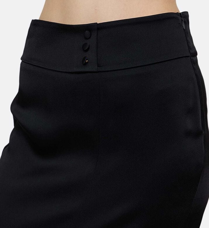 Satin Dual-finish Pencil Skirt Satin Dual-finish Pencil Skirt