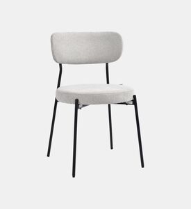 Home Deco and More Archie Fabric Steel Dining Chair, Packshot View