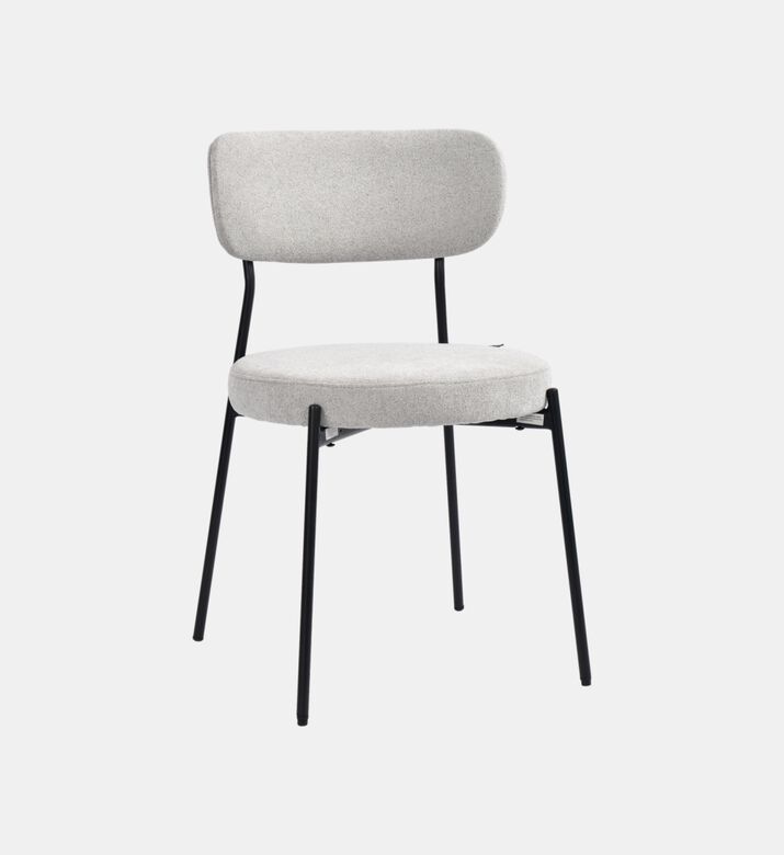 Archie Fabric Steel Dining Chair