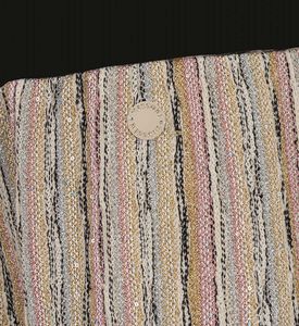 بنطال واسع مخطط منسوج