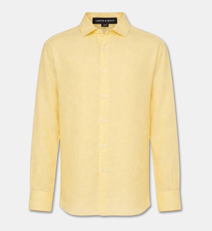 Carter and White Maxwell Linen Button-up Shirt, Packshot View
