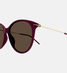 نظارة شمسية بإطار كات آي من الأسيتات 58