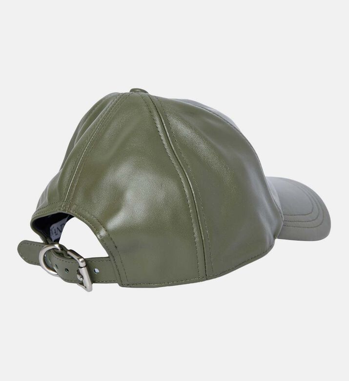 قبعة بيسبول جلدية مع شعار مرساة