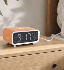 Karlsson Chunky Digital Alarm Clock, Yellow, Model View
