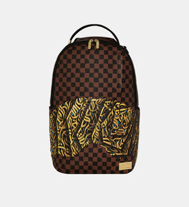 حقيبة ظهر بطبعة بسحاب أمامي