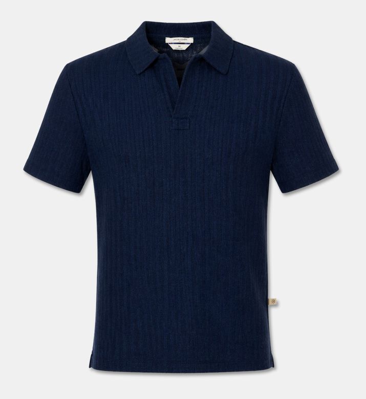 Jacob Cohen Ribbed Short-sleeve Polo Shirt, Packshot View