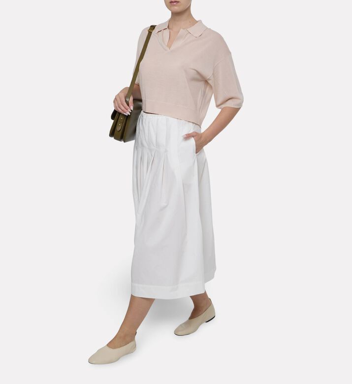 Soeur Amalia Pleated Midi Skirt, Model View