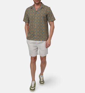 Les Deux Abstract-print Button Closure Shirt, Model View